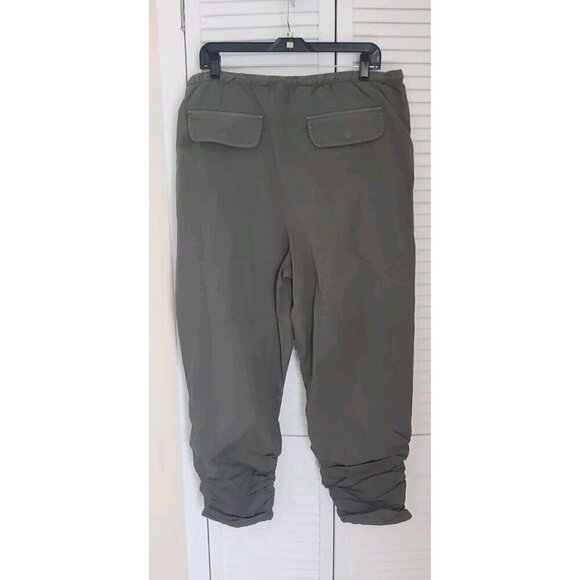 NEW FREE PEOPLE LIGHT PARACHUTE  ARMY GREEN PANTS SZ SMALL - Picture 6 of 10
